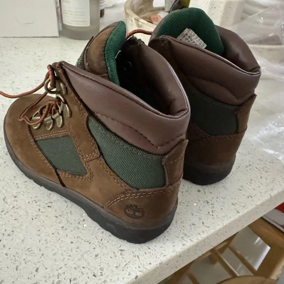 Timberland Kids Brown and Green Boots - Picture 3 of 5